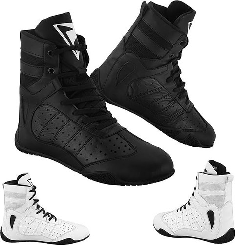 Leather boxing shoes for men - leather,