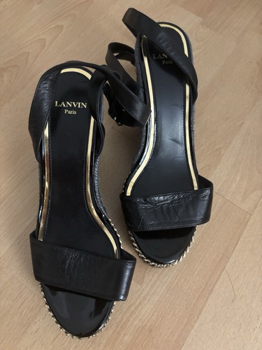Lanvin wedge sandals size - , 38